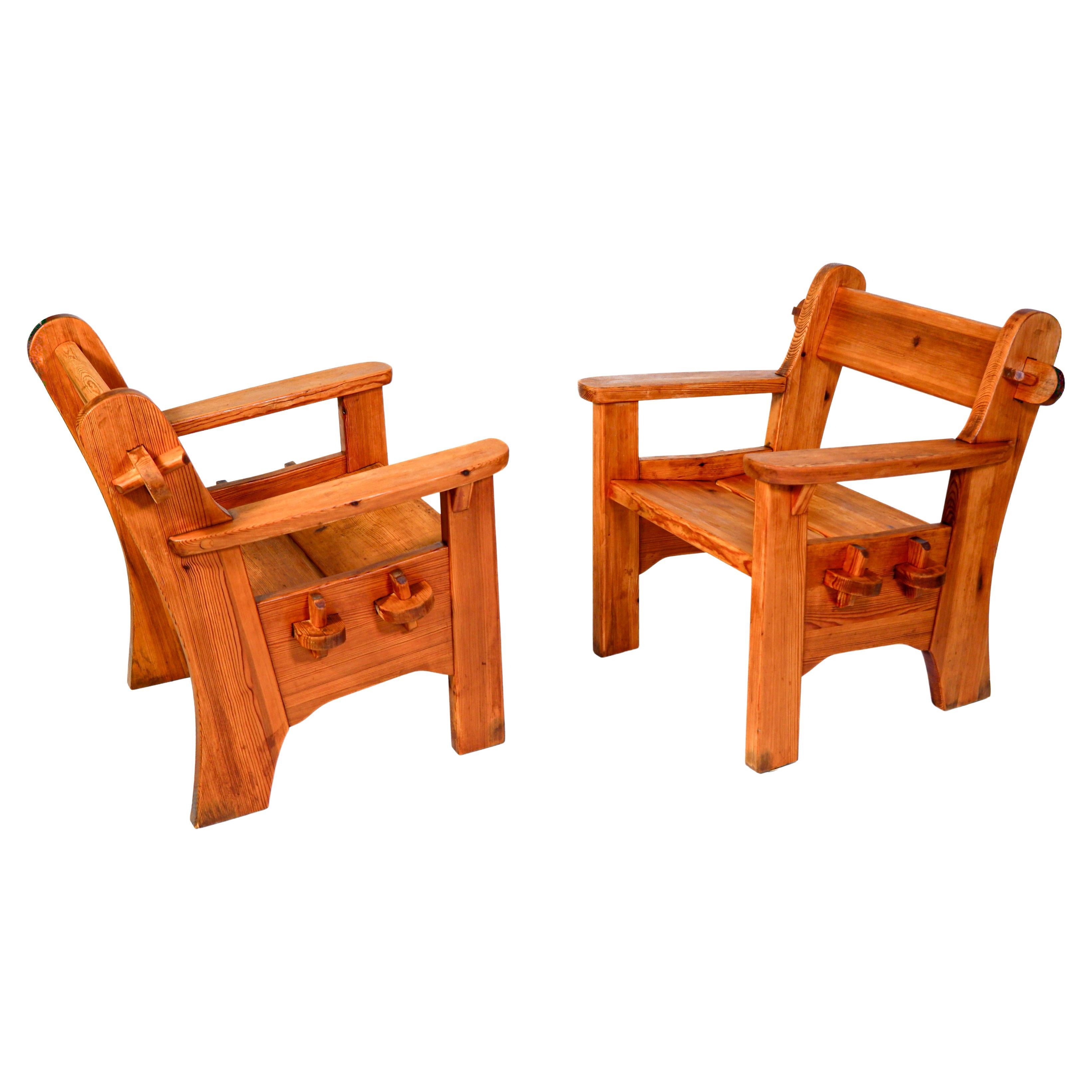 Paire de fauteuils Berga conçus par David Rosèn pour Nordiska Kompaniet, 1944 en vente