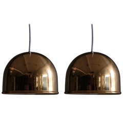 Pair of Bergboms Ceiling Pendant in Brass, 1960s