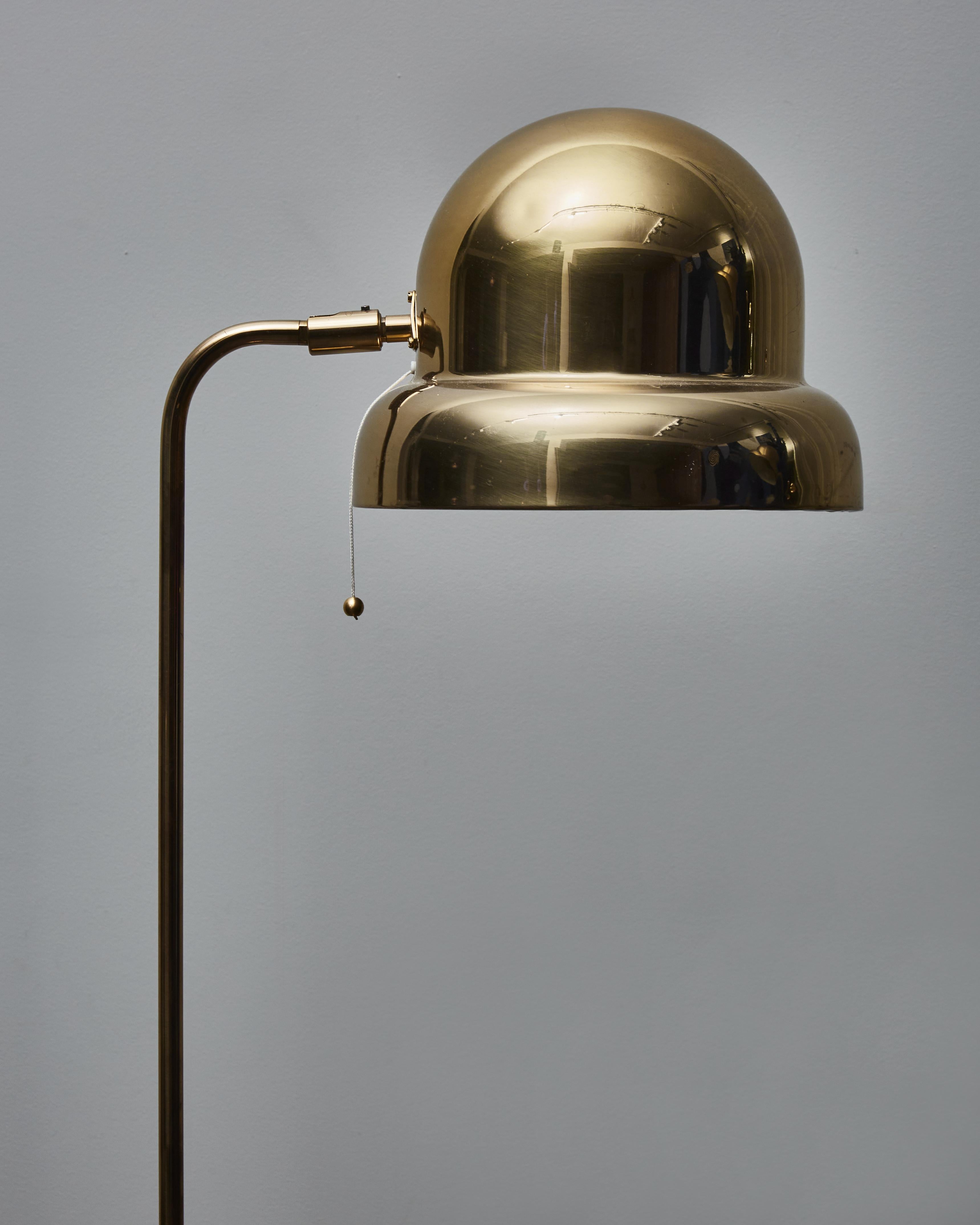 Mid-Century Modern Pair of Bergboms G-120m Brass Floor Lamps
