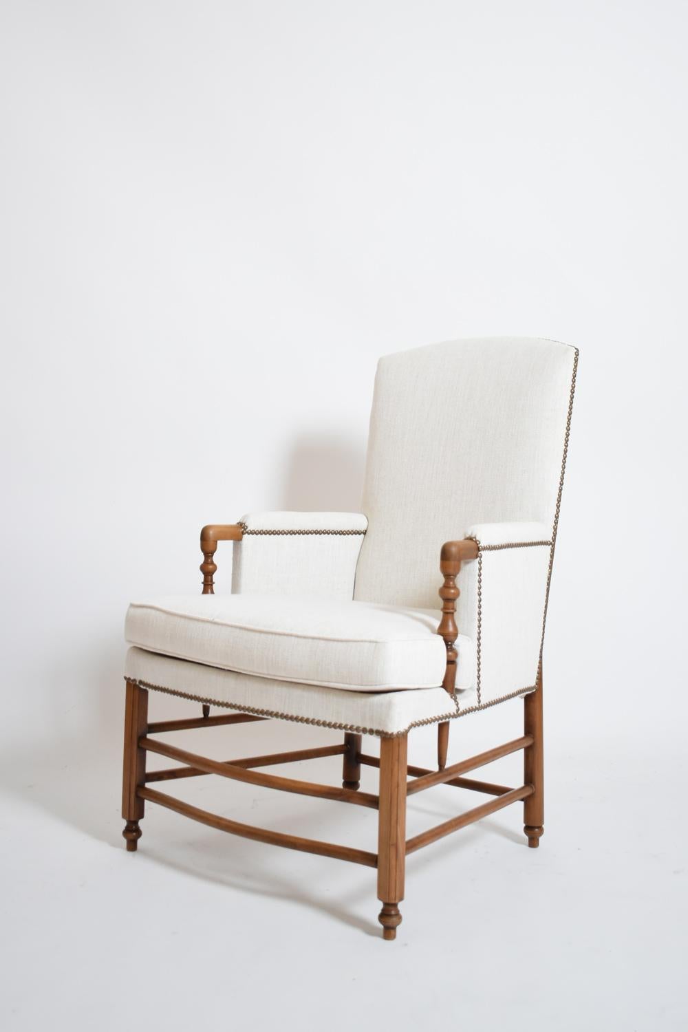 Paire de fauteuils bergère, années 1950. Excellent état - En vente à Lisboa, PT