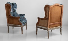 Pair of Bergere Armchairs in Velvet from House of Hackney