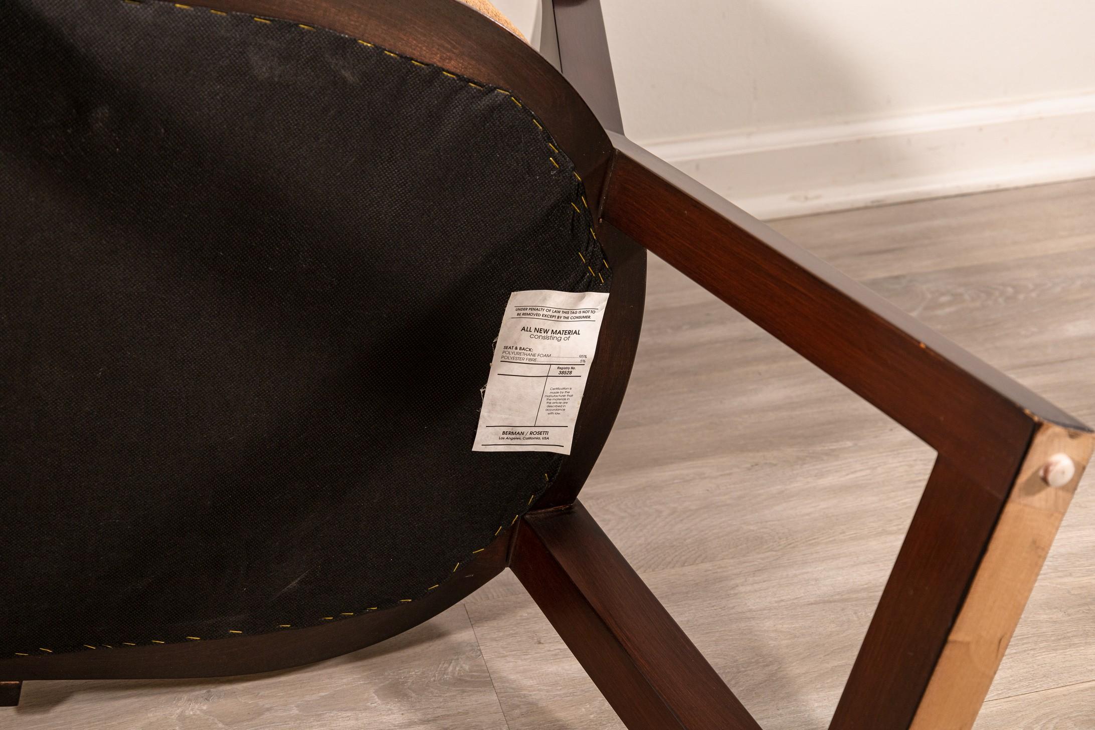 Paire de fauteuils Berman Rossetti Contemporary Modern Wood Woods en vente 9