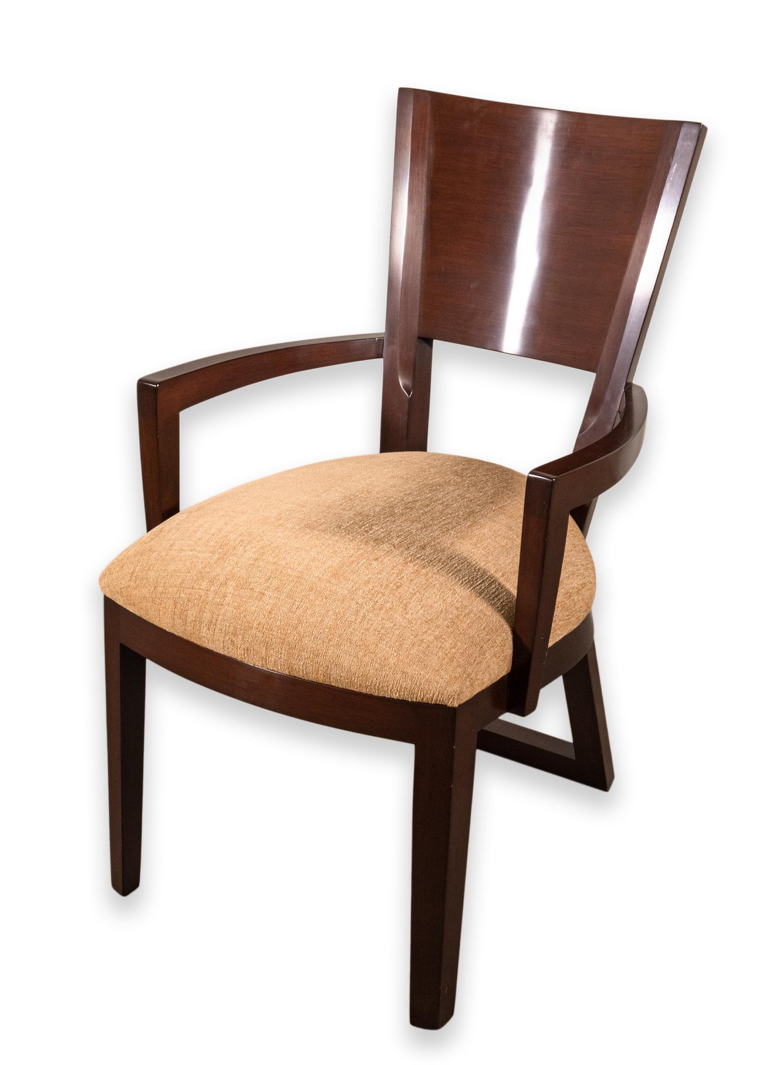 Paire de fauteuils Berman Rossetti Contemporary Modern Wood Woods Bon état - En vente à Keego Harbor, MI