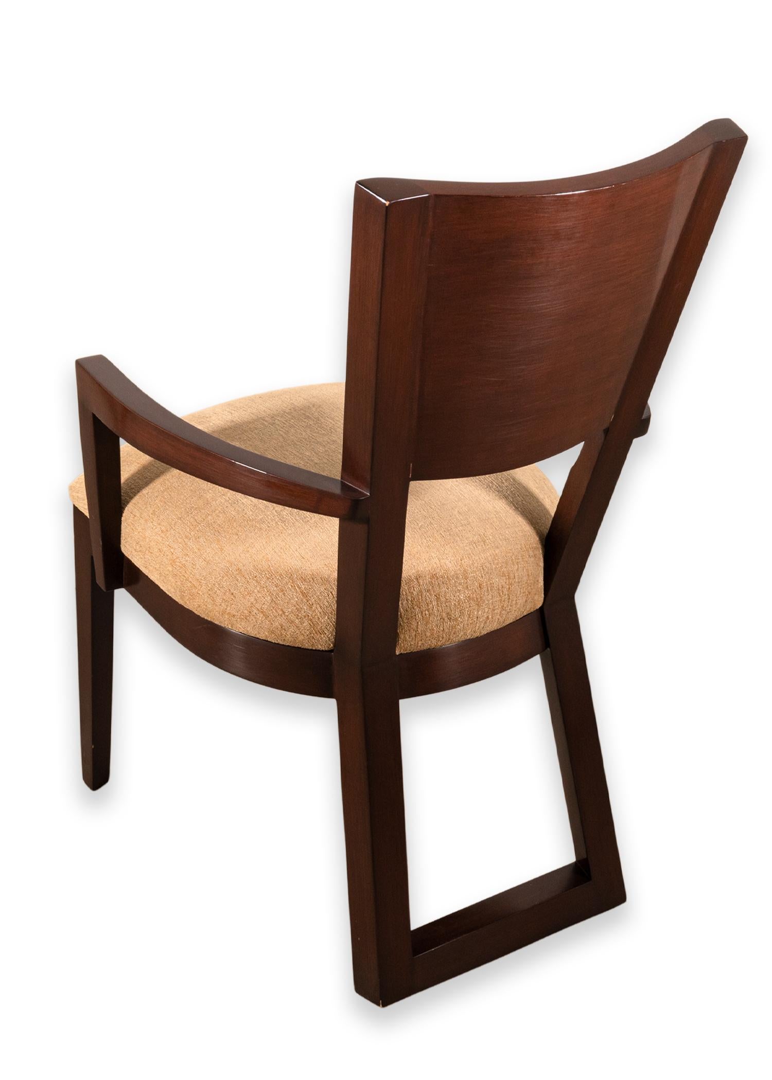 Bois Paire de fauteuils Berman Rossetti Contemporary Modern Wood Woods en vente