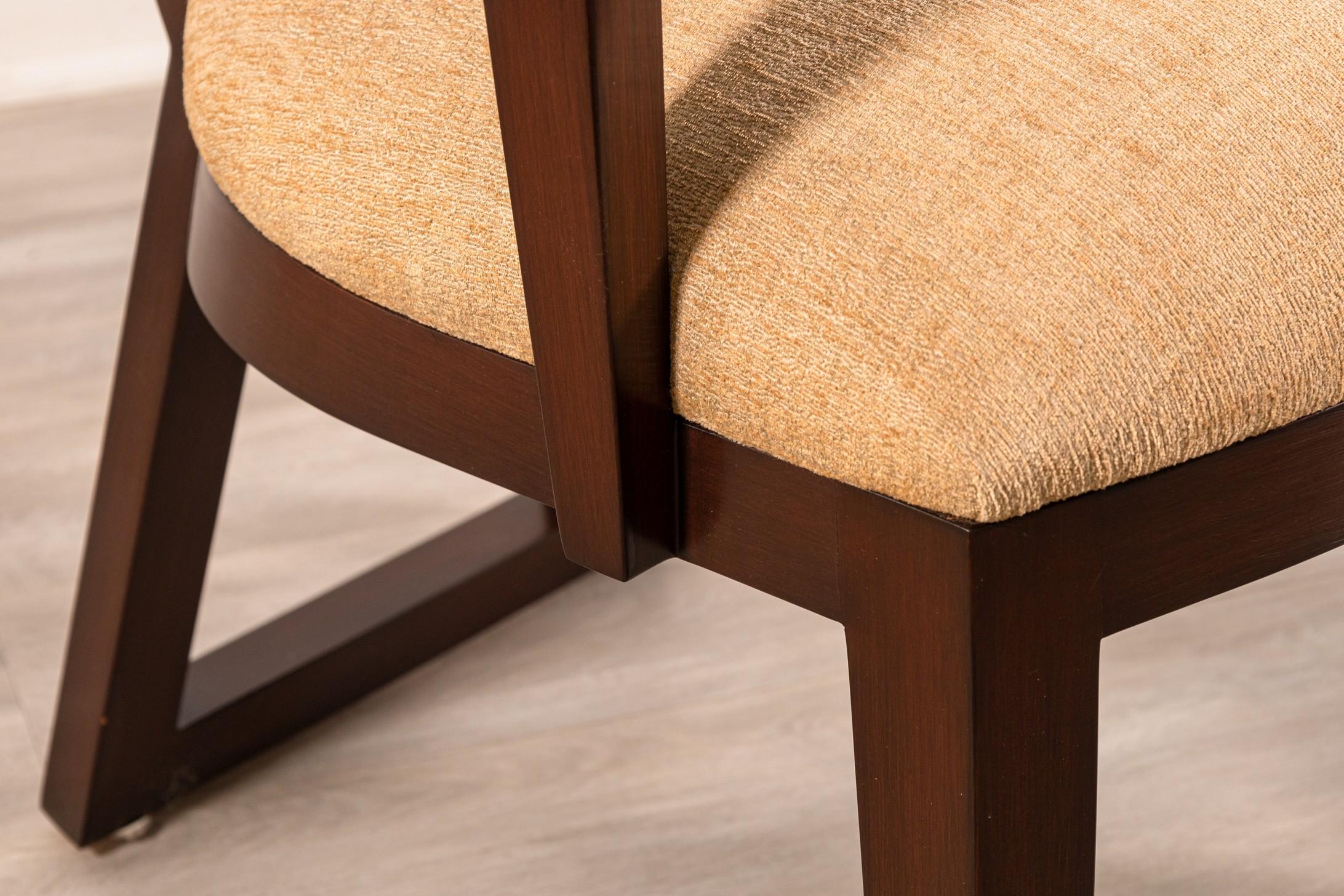 Paire de fauteuils Berman Rossetti Contemporary Modern Wood Woods en vente 4
