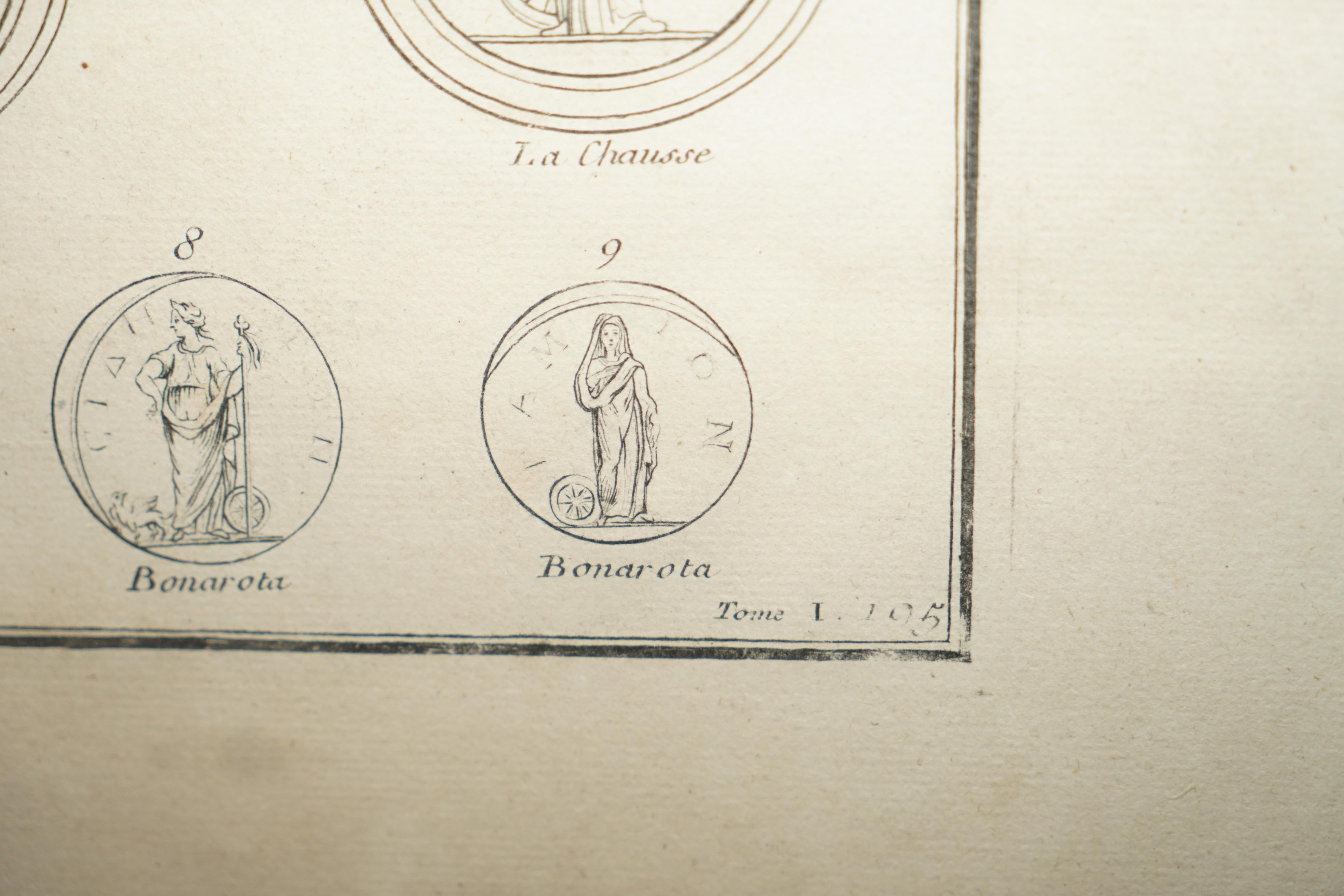 Paire d'estampes originales de l'antiquité du Grand Tour de Bernard De Montfaucon Paris 1719 en vente 4