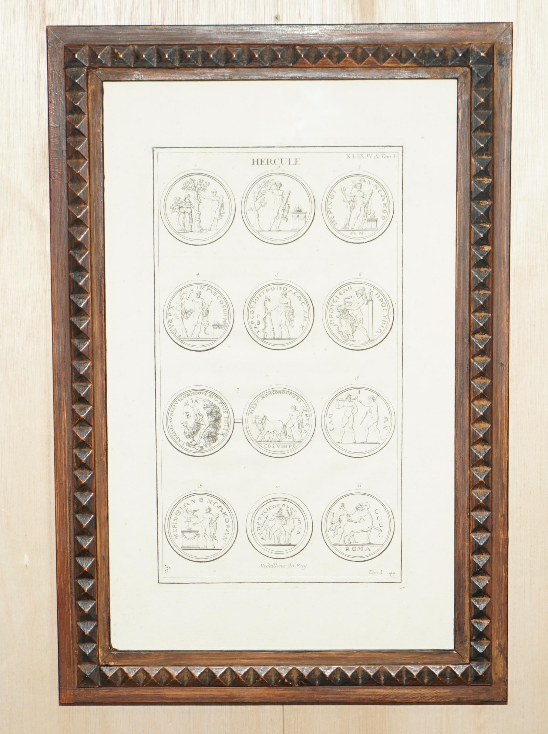 Paire d'estampes originales de l'antiquité du Grand Tour de Bernard De Montfaucon Paris 1719 en vente 7
