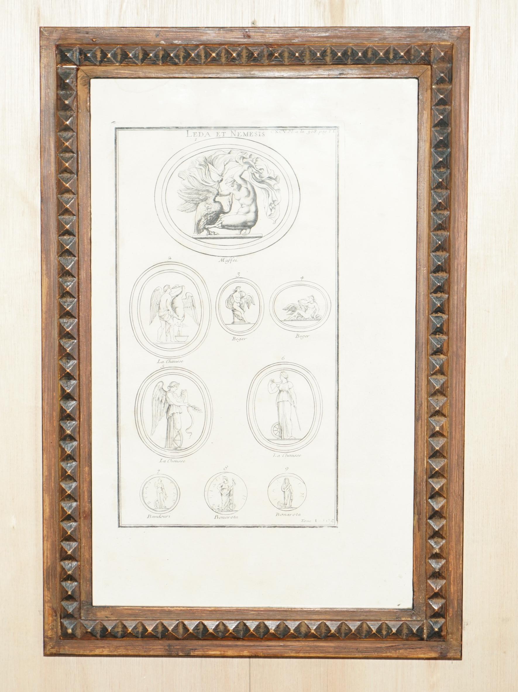 Nous sommes ravis d'offrir à la vente cette belle paire de tirages originaux sur plaque de cuivre datant de 1719 par Bernard De Montfauucon de Paris.

Dom Bernard de Montfaucon, O.S.B. (français : [d ? m?~fok?~] ; 13 janvier 1655 - 21 décembre