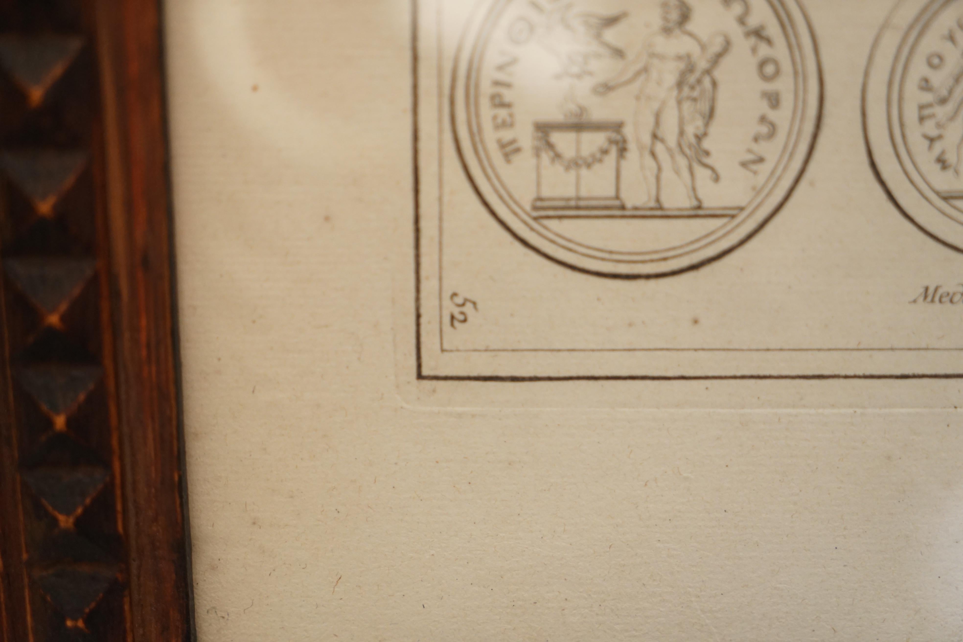 Paire d'estampes originales de l'antiquité du Grand Tour de Bernard De Montfaucon Paris 1719 en vente 13