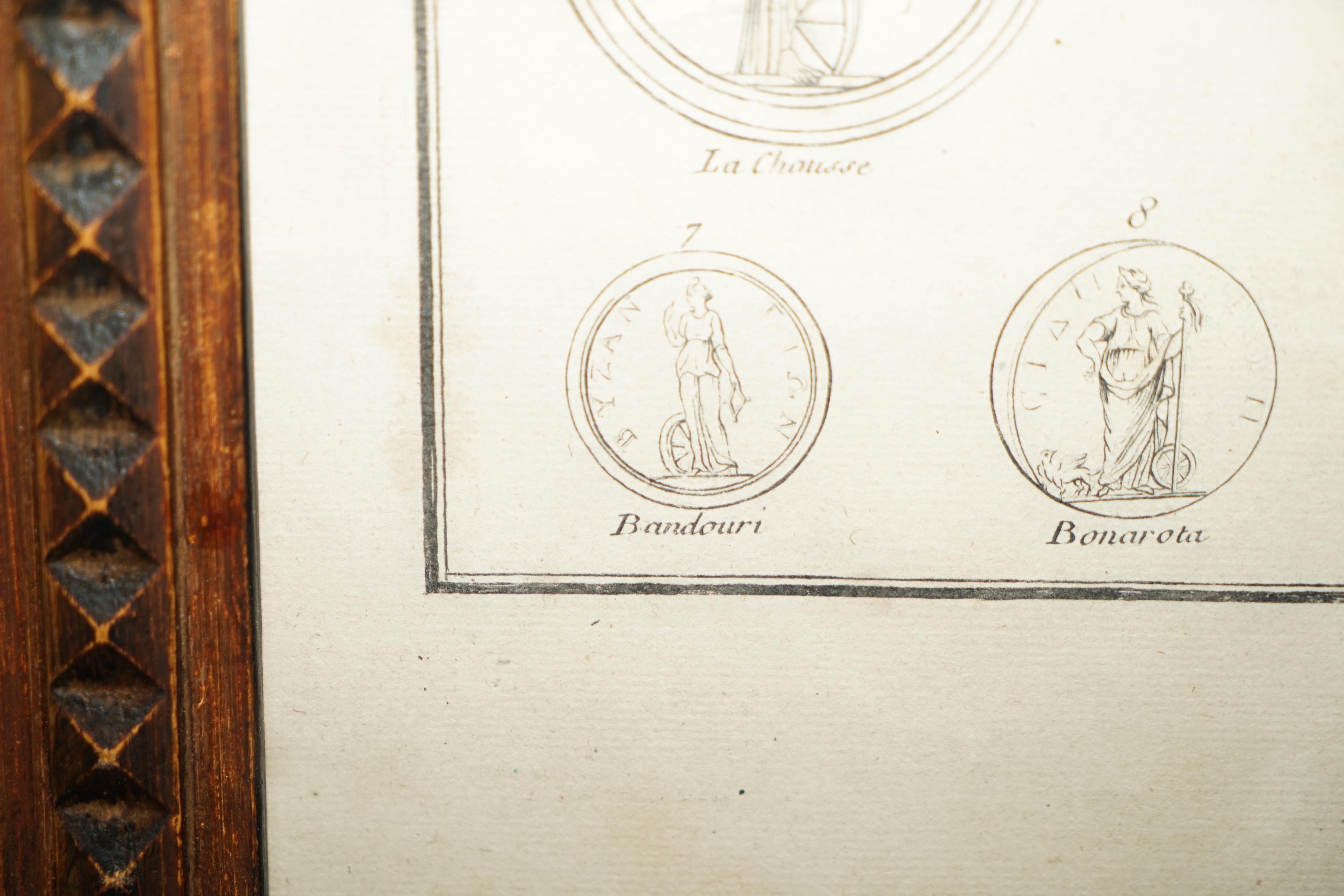 Wood Pair of Bernard De Montfaucon Paris 1719 L'antiquite Original Grand Tour Prints For Sale