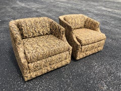 Pair of Bernhardt "Flair" Club Chairs