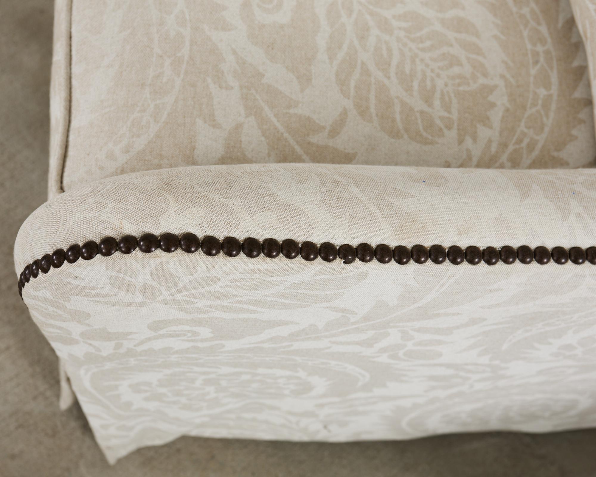 Paire de chaises Bernhardt à dossier haut tapissé Bon état - En vente à Rio Vista, CA