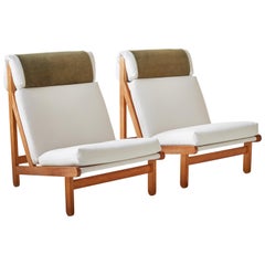 Pair of Bernt Peterson Danish "Rag" Easy Lounge Chairs