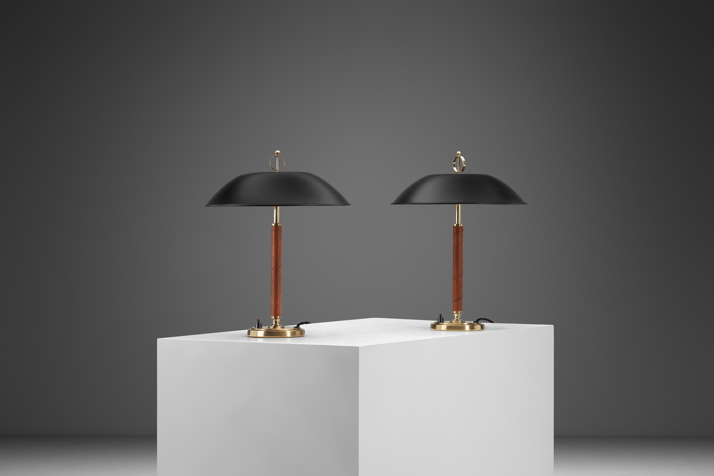Pair of Bertil Brisborg Table Lamps, Sweden Mid-20th Century In Good Condition For Sale In Utrecht, NL