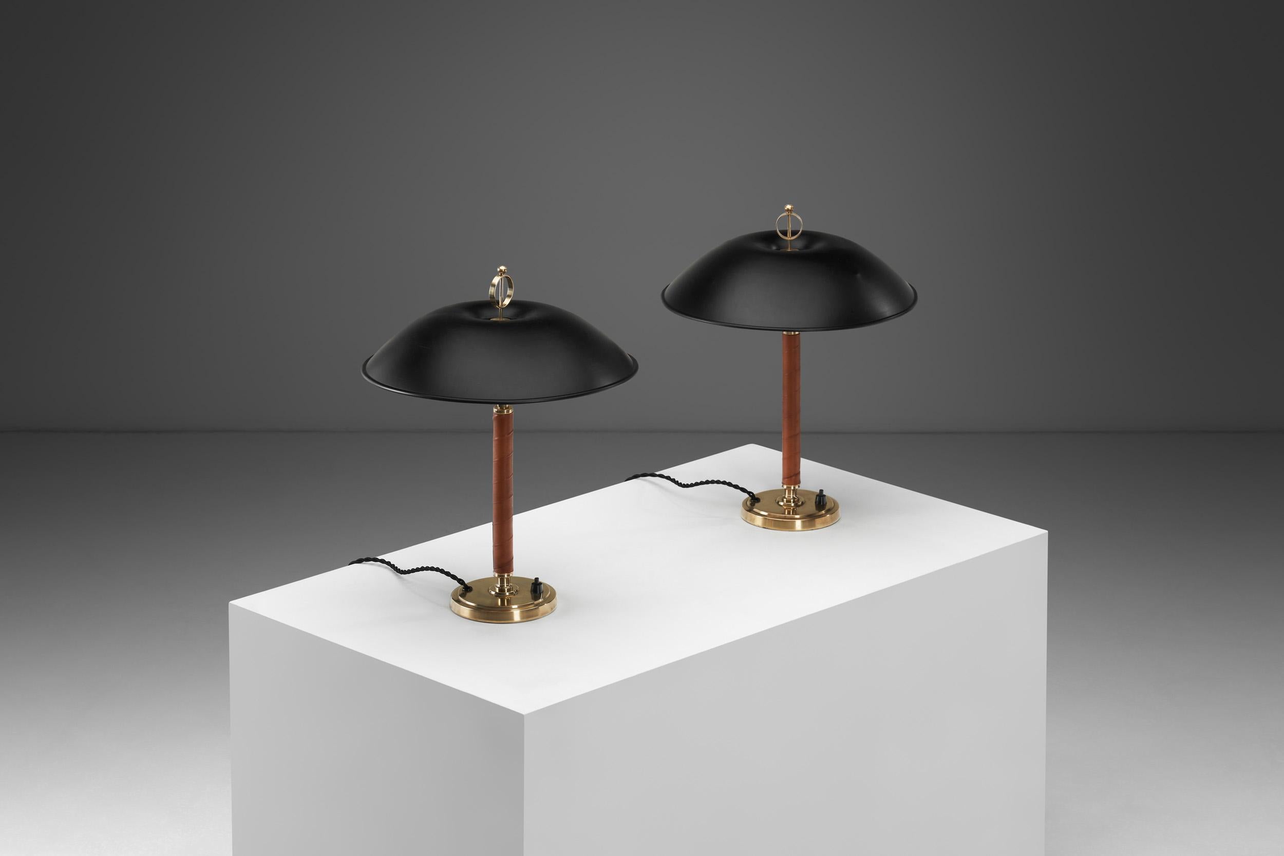 Pair of Bertil Brisborg Table Lamps, Sweden Mid-20th Century For Sale 1