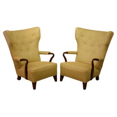 Pair of Bertil Söderberg Wingback Chairs