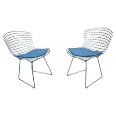 Pair of Bertoia Chairs in chrome-plated steel by Harry Bertoia for Knoll, 1970s