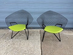 Pair of Bertoia for Knoll Small Diamond Chairs