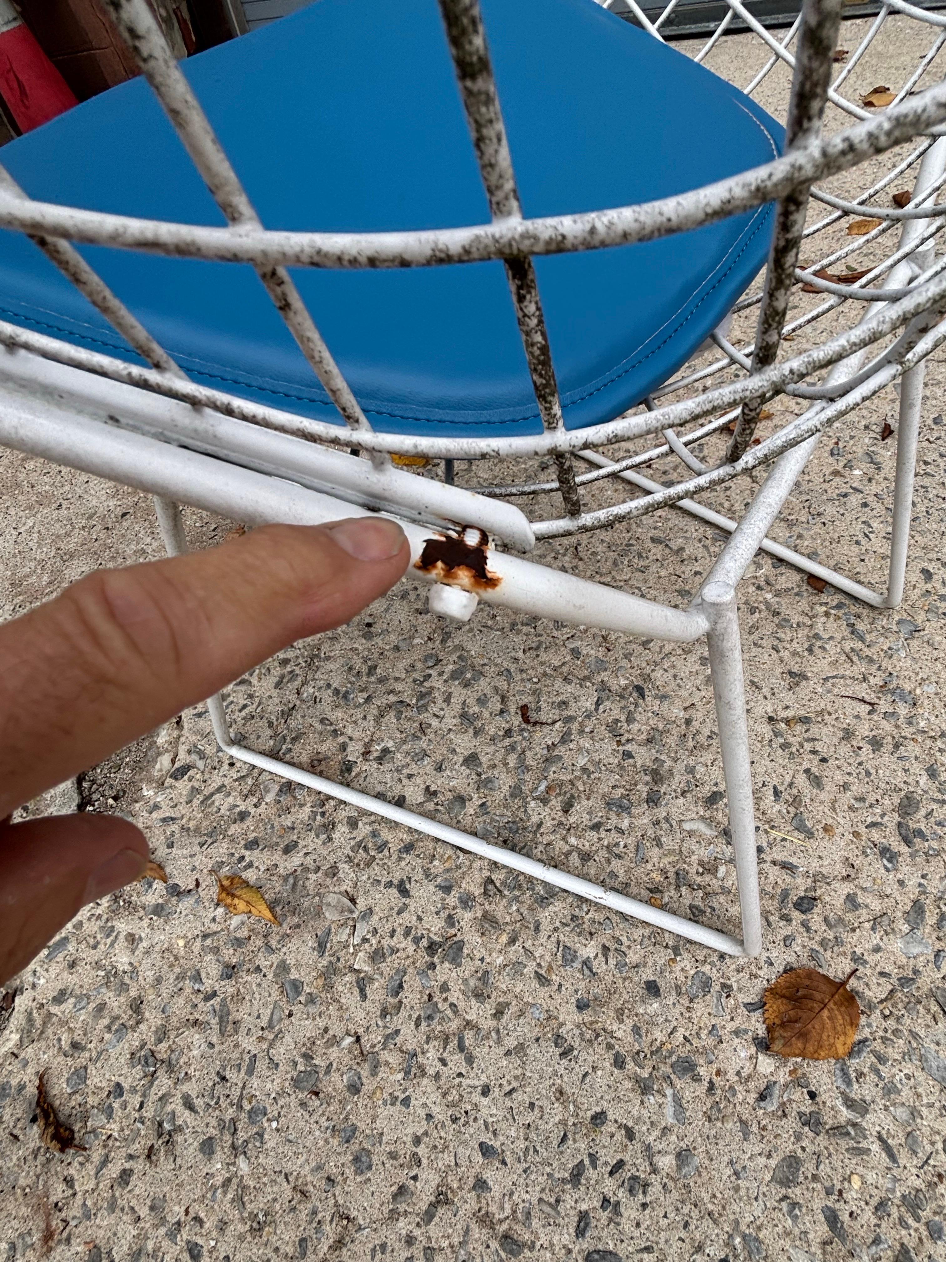 Mid-Century Modern Paire de petites chaises Bertoia pour Knoll en vente