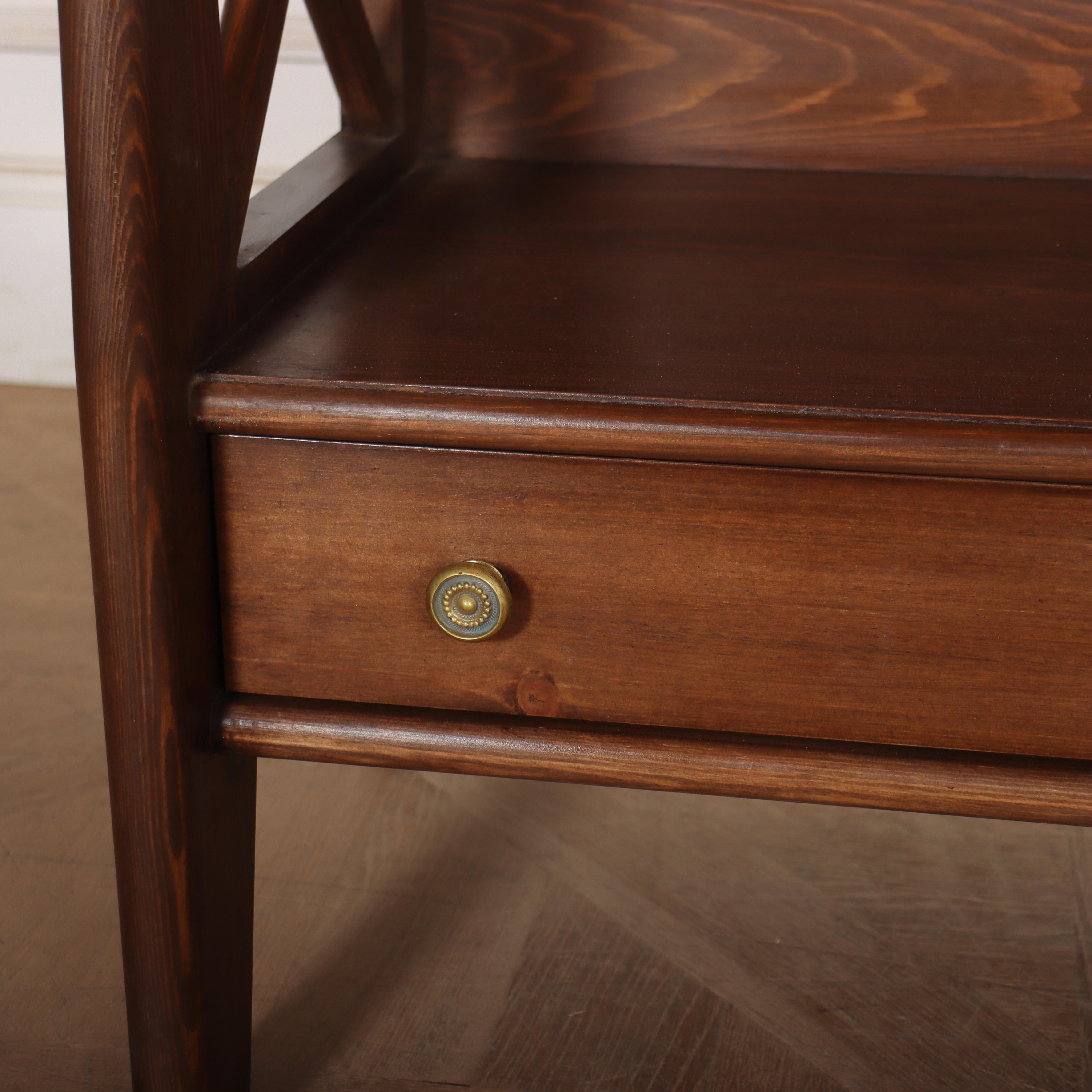 Contemporary Pair of Bespoke Art Deco Style Bedside Tables For Sale