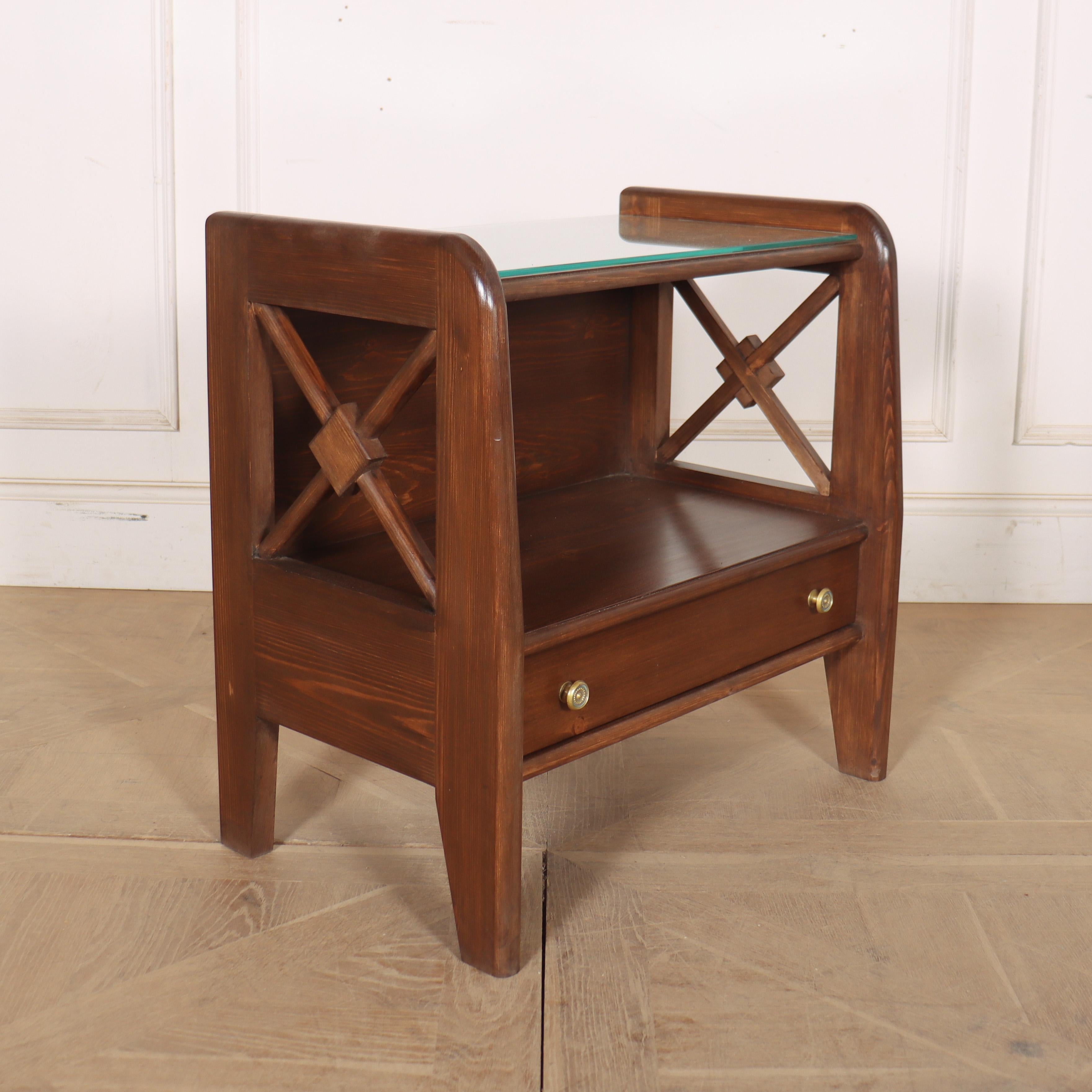 Pair of Bespoke Art Deco Style Bedside Tables For Sale 1