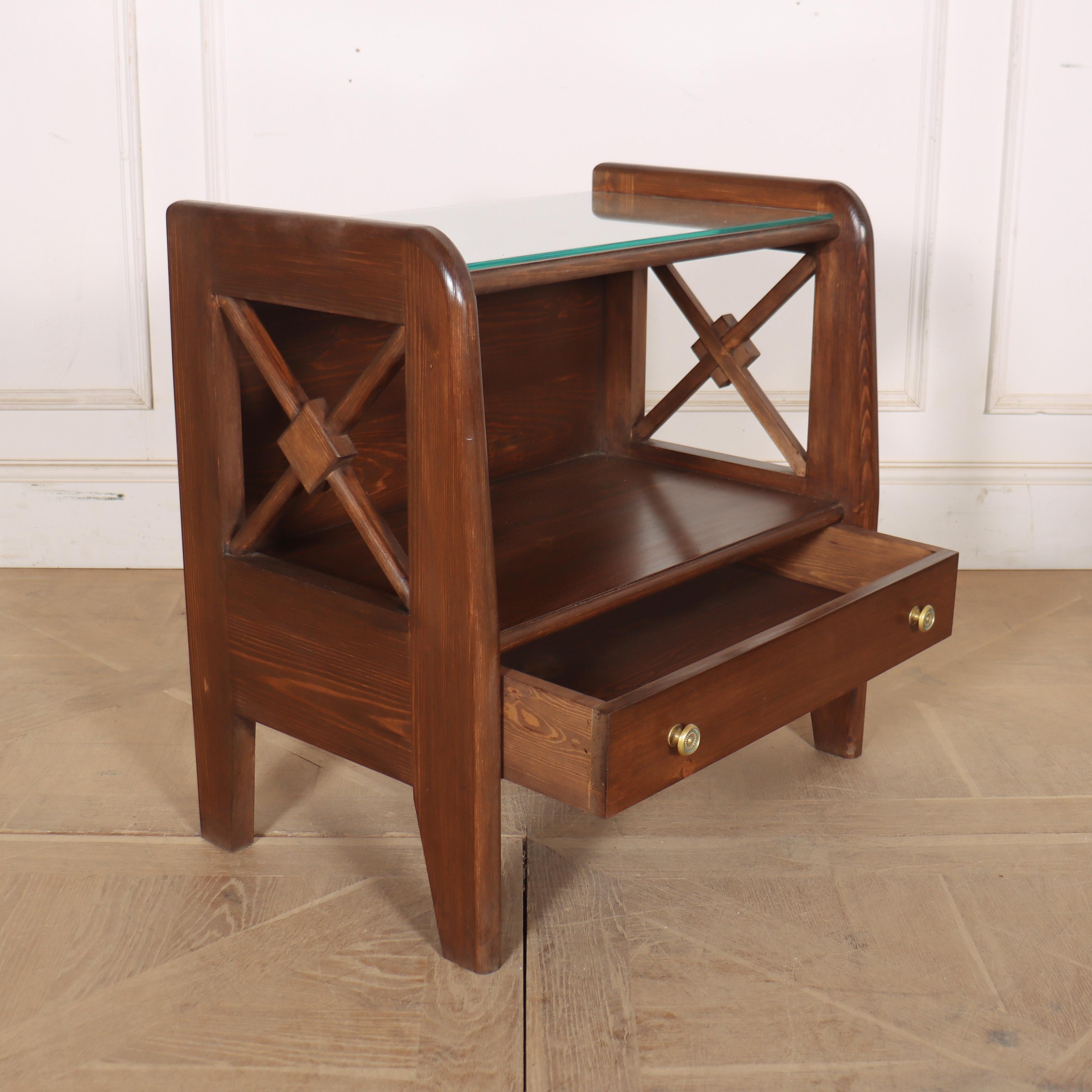 Pair of Bespoke Art Deco Style Bedside Tables For Sale 2