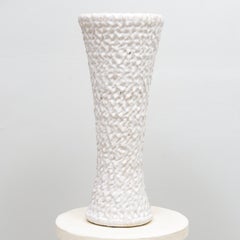 Pair of Bespoke Ceramic Cuneiform Up-Light Lamps