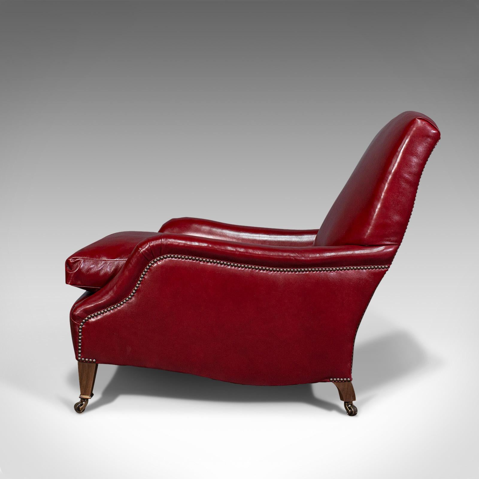 Paire de fauteuils club en cuir sur mesure, « The Dutchman », chaises par London Fine Neuf - En vente à Hele, Devon, GB