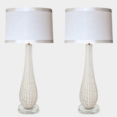 Pair of Bespoke Modern Murano Glass Table Lamps