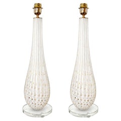 Pair of Bespoke Modern Murano Glass Table Lamps
