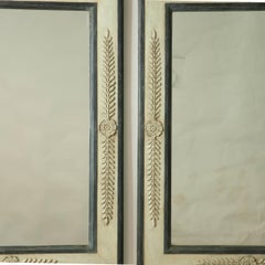 Espejos a medida de estilo Imperio, con marco de pino pintado, Francia, 1770-1779