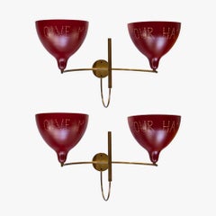 Pair of Bespoke Wall Lights Inspired by Midcentury Italian Design by Mardegan
