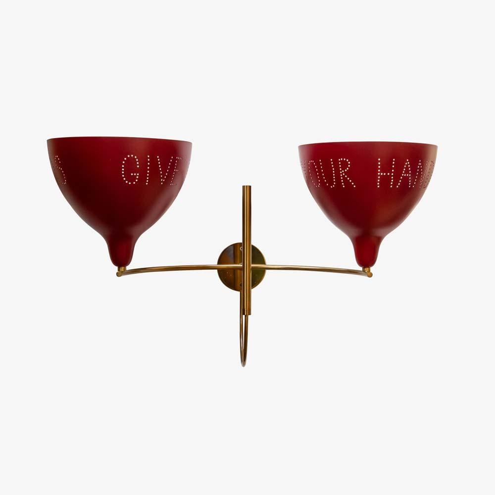 Pair of Bespoke Wall Lights Inspired by Midcentury Italian Design by Mardegan In Excellent Condition In London, GB