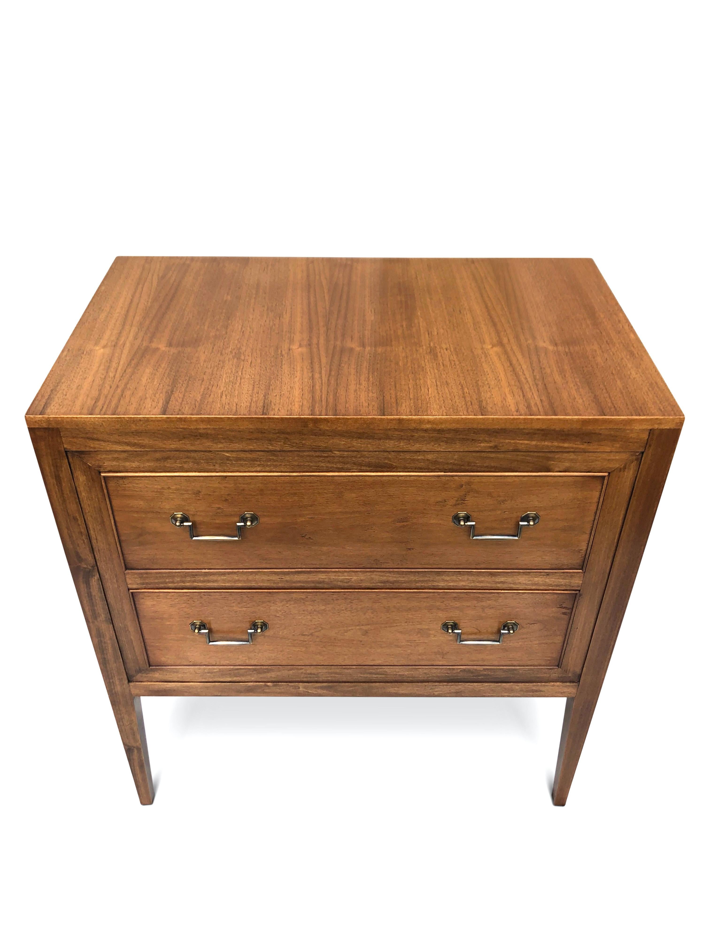 British Walnut Chests of Drawers, Pair bespoke by Garners For Sale
