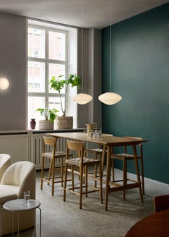 Pair of Betty TK12 Counter Chairs, Lacquered Oak/Natural Webbing, Thau & Kallio