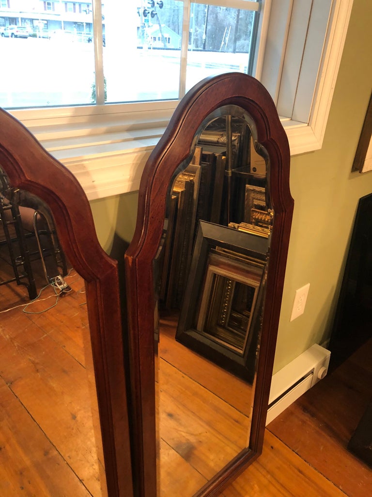 Pair of Beveled Arched Mirrors For Sale 7