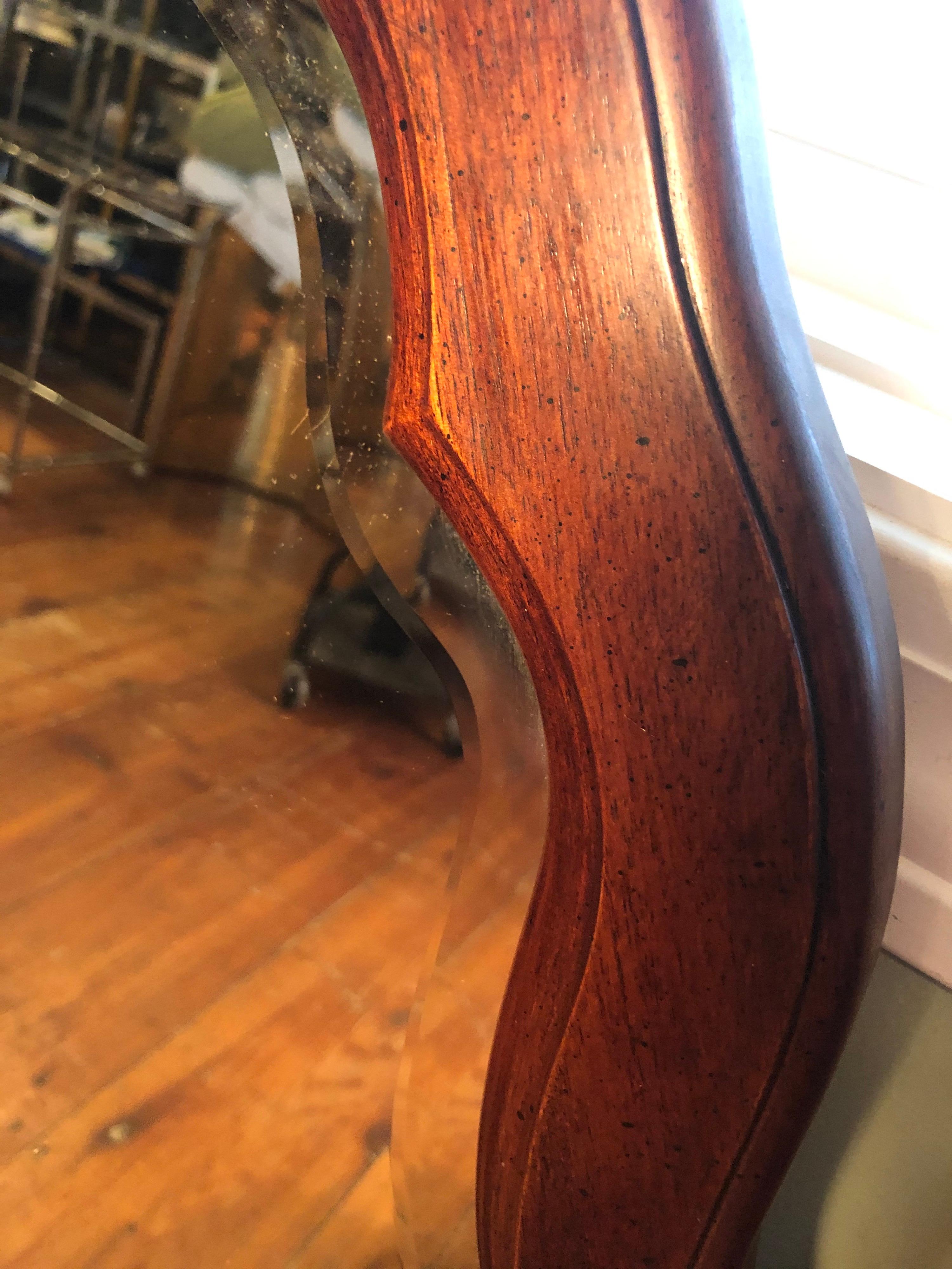 Pair of Beveled Arched Mirrors 7