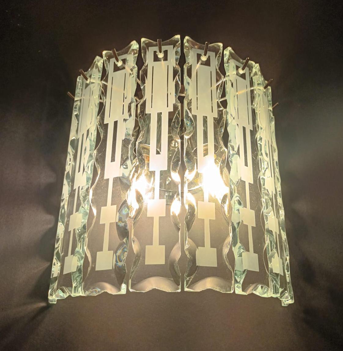 Pair of Beveled Sconces by Cristal Arte - 3 Pairs Available For Sale 3