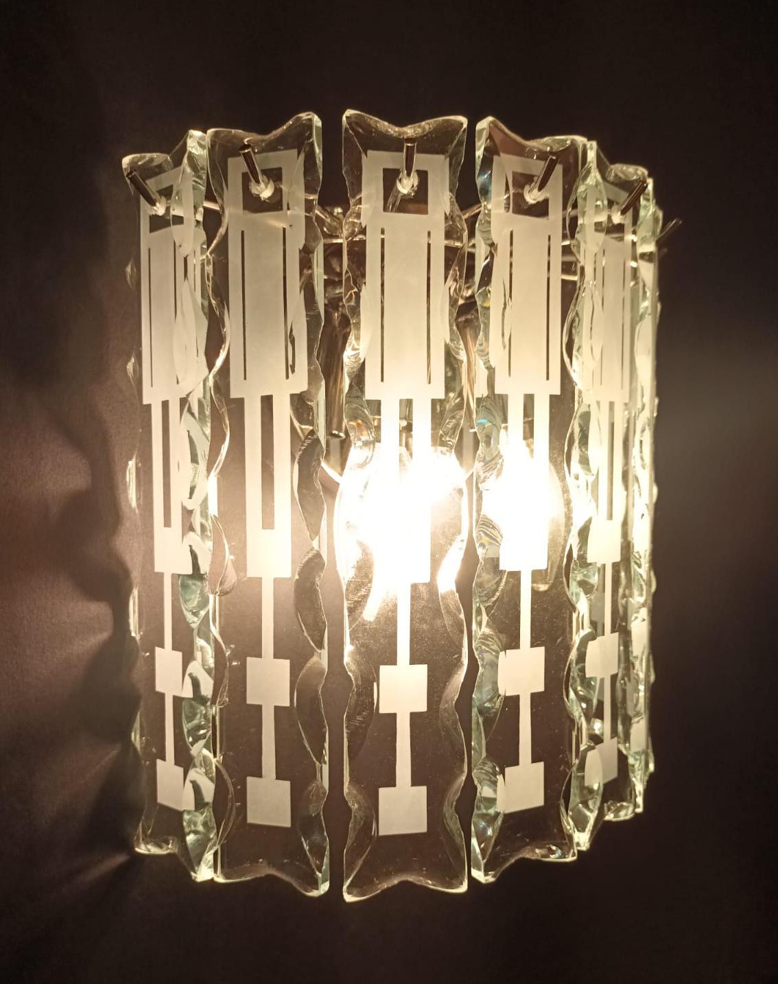 Pair of Beveled Sconces by Cristal Arte - 3 Pairs Available For Sale 2