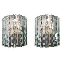 Pair of Beveled Sconces by Cristal Arte - 3 Pairs Available