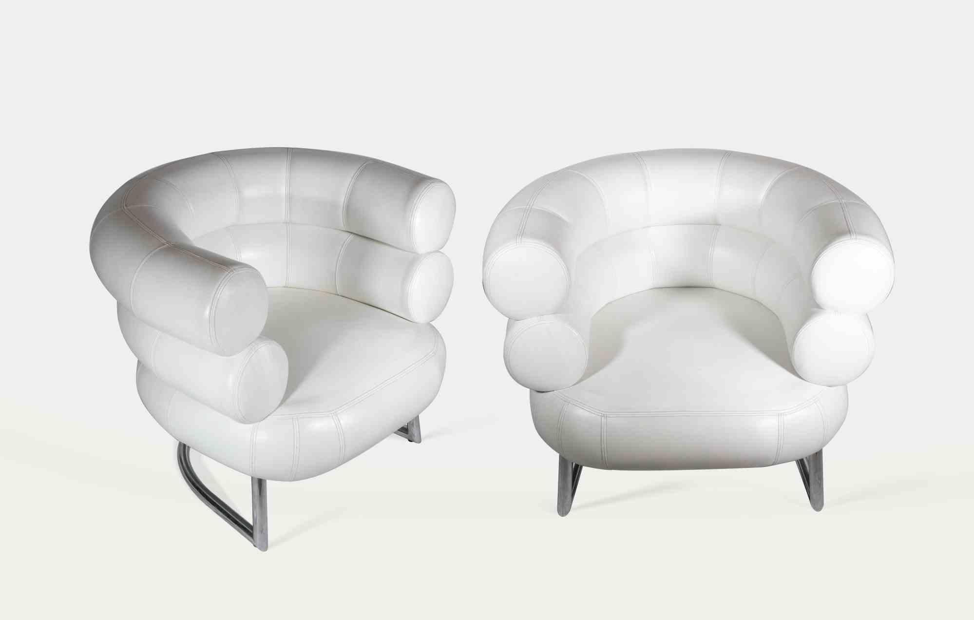 italien Paire de fauteuils Bibendum d'Eileen Gray, 1970 en vente