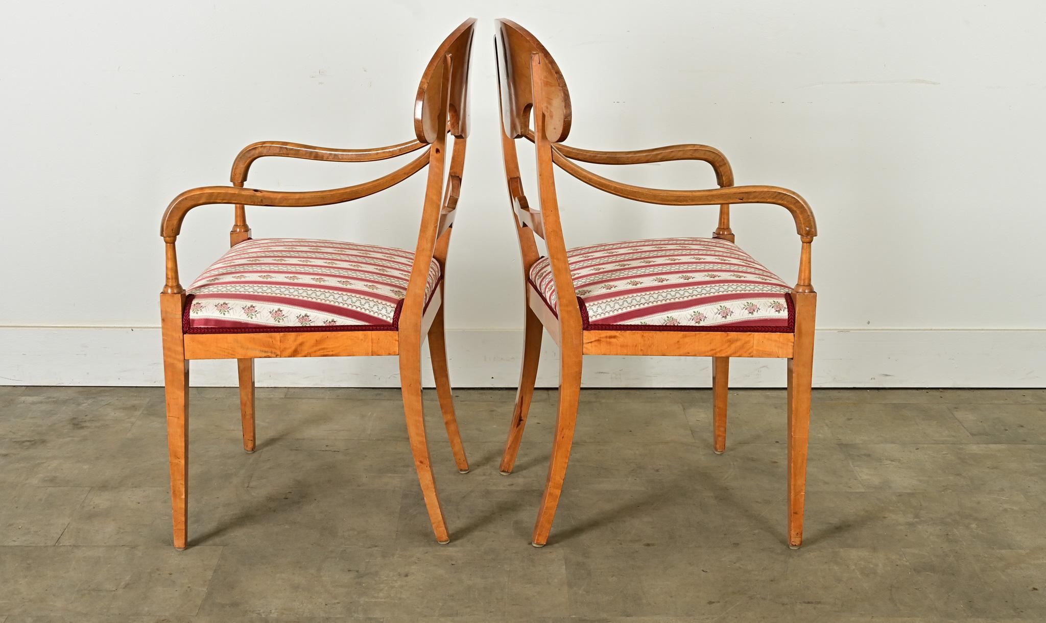 Coppia di poltrone Biedermeier in vendita 3