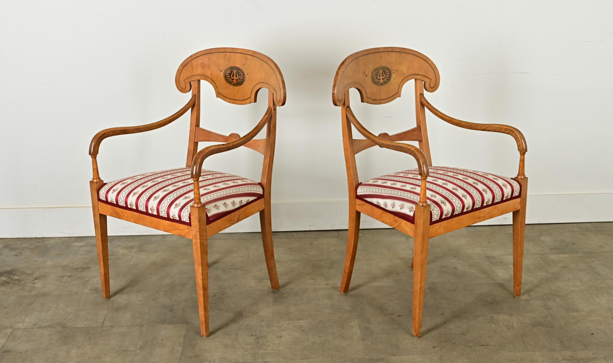 Coppia di poltrone Biedermeier in vendita 2