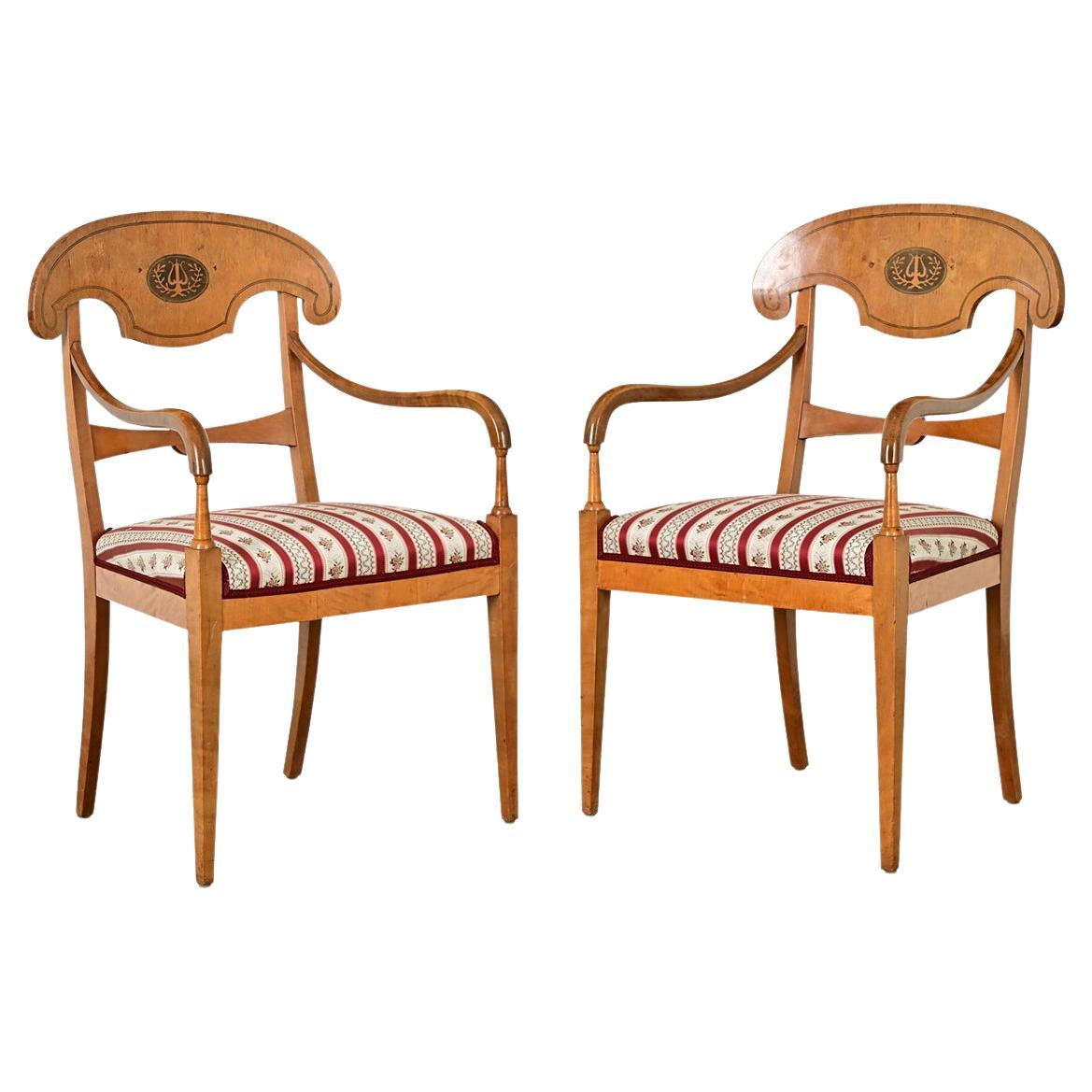 Pair of Biedermeier Armchairs