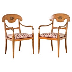 Coppia di poltrone Biedermeier
