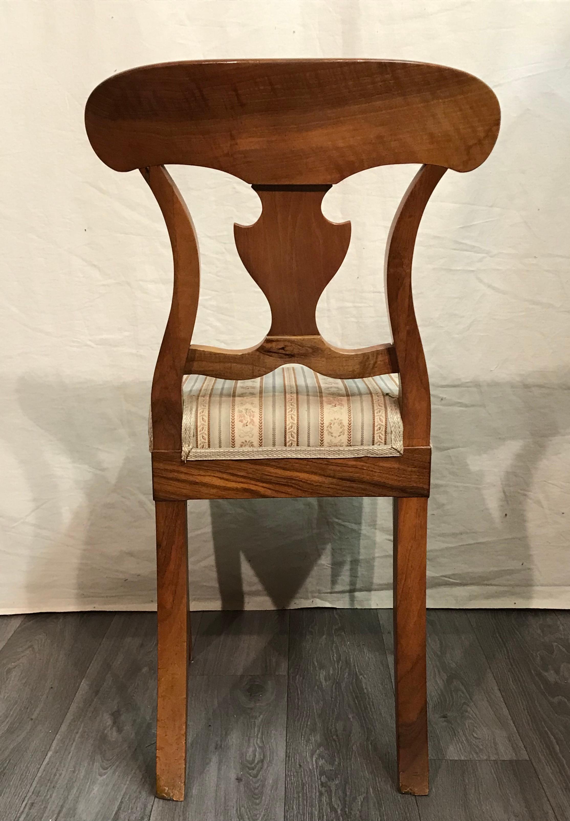Veneer Pair of Biedermeier Chairs, 1820