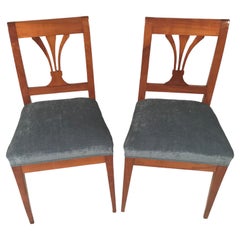 Antique Pair of Biedermeier Chairs, 1820