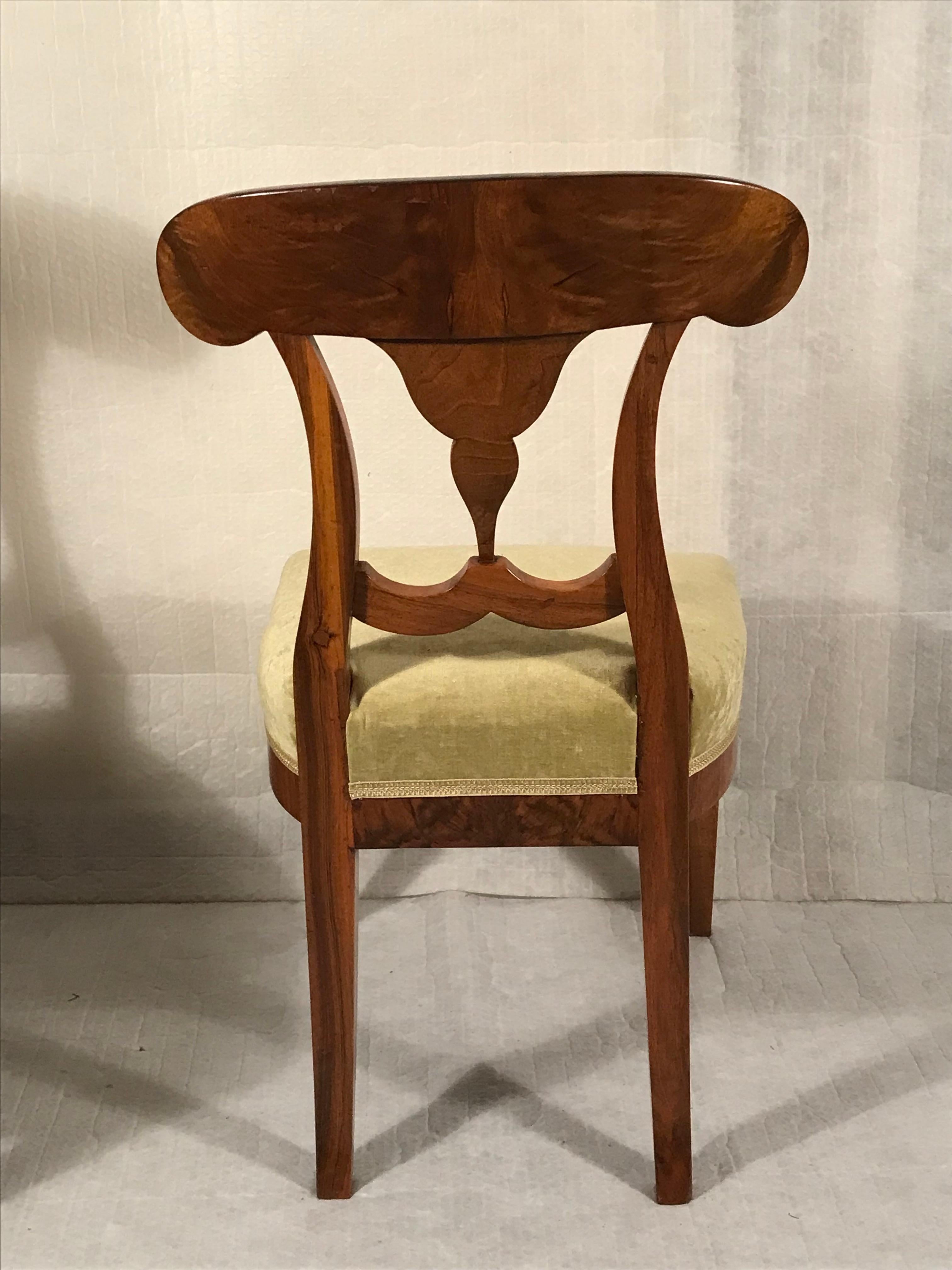Veneer Pair of Biedermeier Chairs, South German 1820