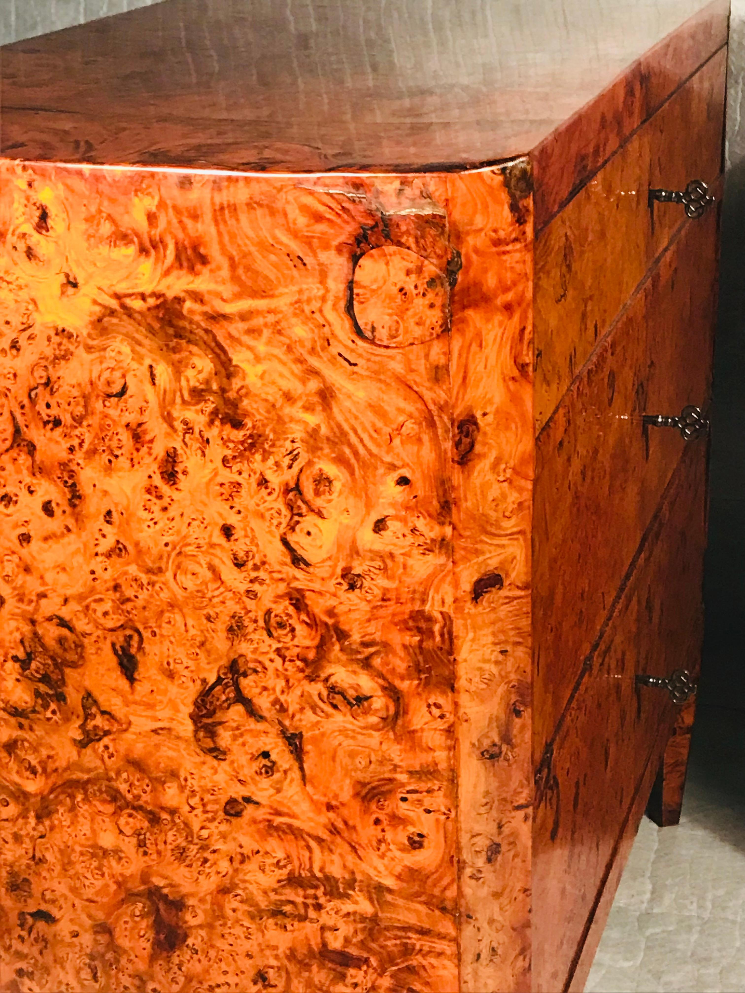 Pair of Biedermeier Dressers, Germany 1820, Bird'sEye Maple 4