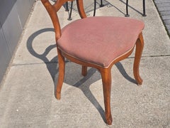 Paar Biedermeier Beistellstühle aus Obstholz, Mitte 19. Jahrhundert